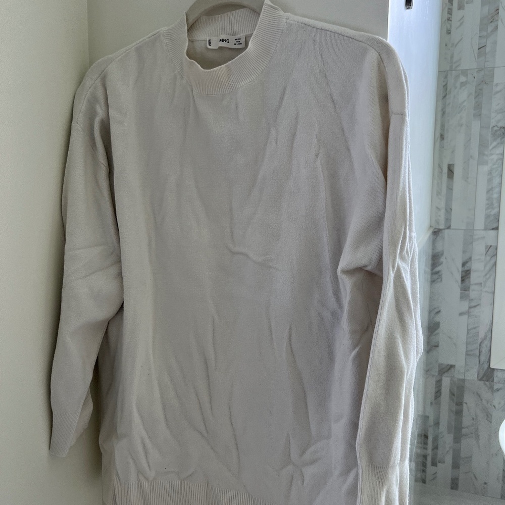 MANGO ivory sweater - size m
